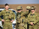 Australtí vojáci severn od Mosulu cvií bezpenostní sloky irácké provincie...