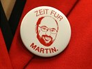 Pedvolební kampa lídra nmecké sociální demokracie Martina Schulze.