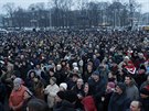 Tisíce Blorus protestují proti dekretu prezidenta Alexandra Lukaenka o...