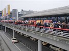 V Hamburku evakuovali letit kvli úniku neznámého plynu (12. února 2017)