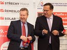 Ministi Richard Brabec a Jan Mládek pi slavnostním  zahájení veletrhu emeslo...