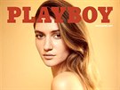 Titulní strana pánského asopisu Playboy pro bezen a duben 2017