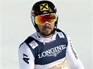 Zklamaný Marcel Hirscher po kombinaním slalomu na mistrovství svta ve Svatém...