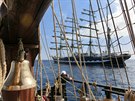 Plachetnice La Grace na z�vodech Tall ship race.