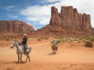 Indiánská rezervace Monumental Valley je oblíbená filmai. Patí kmenu Navajo,...