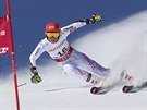 Slovenská lyaka Petra Vlhová na trati obího slalomu na MS ve Svatém Moici.