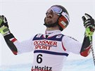 Rakouský lya Marcel Hirscher se raduje z titulu mistra svta v obím slalomu.