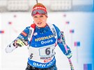 eská biatlonistka Gabriela Koukalová ped závodem tafet na MS v Hochfilzenu.