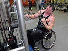 Daniel Minster p�i jednom z tr�nink� v posilovn� komplexu Ab�cie v Nov�m Ji��n�.