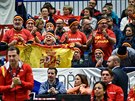 panltí fanouci pi utkání Fed Cupu v Ostrav proti esku