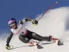 Tessa Worleyová na trati obího slalomu ve Svatém Moici