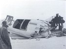 Nárazem zlomený trup letounu C-47