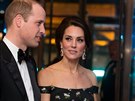 Vévodkyn Kate a princ William na udílení cen BAFTA (Londýn, 12. února 2017)