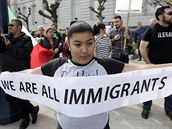 Protesty proti Trumpov imigran politice v San Franscisku (16. nora 2017)
