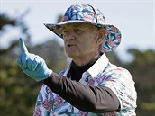 Bill Murray na golfovm turnaji v Pebble Beach.