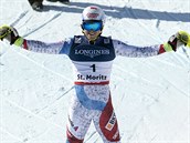 Mauro Caviezel v kombinanm slalomu na mistrovstv svta ve Svatm Moici.