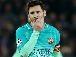 Zklaman Lionel Messi z Barcelony po neekanm propadku na hiti Pae v...