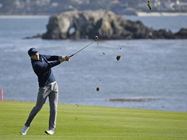 Jordan Spieth na turnaji v Pebble Beach.