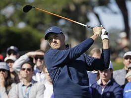 Jordan Spieth na turnaji v Pebble Beach.