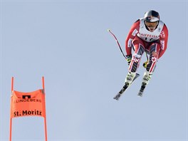 Erik Guay na trati sjezdu ve Svatm Moici