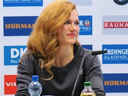 Gabriela Koukalov na tiskov konferenci