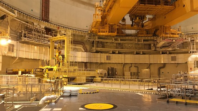 Reaktorov sl Jadern elektrrny Temeln za provozu.