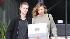 Evan Spiegel s pítelkyní - modelkou Mirandou Kerrovou