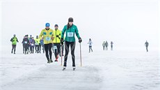 Ledového maratonu na Lipn se zúastnili bci, bkai i cyklisté.