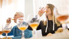Degustace na 27. Mezinárodním pivním festivalu v �eských Bud�jovicích.