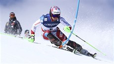 Luca Aerni v kombina�ním slalomu na mistrovství sv�ta ve Svatém Mo�ici.