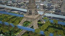 Neprůstřelná protiteroristická stěna kolem Eiffelovy věže