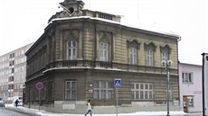 Pohled na Bla�k�v d�m, který stojí v P�erov� na Masarykov� nám�stí od roku 1881.