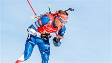 Adam Václavík na trati sprintu na mistrovství svta v Hochfilzenu