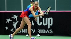 Karolína Plíková a její return proti Garbine Muguruzaové