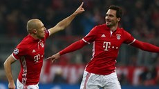 SKVLE TREFIL. Arjen Robben z Bayernu otevel skóre v zápase Ligy mistr proti...