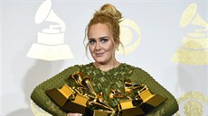 Pět cen Grammy, včetně vítězství v prestižních kategoriích Album, Nahrávka či...