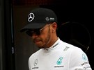 Lewis Hamilton pi pedsezónních testech ve panlsku.