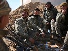 Písluníci peván kurdských jednotek SDF, operujících na severu Sýrie (21....