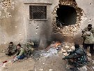 Povstalci na pedmstí syrského msta al-Báb (15. ledna 2017)