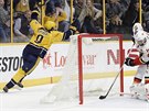 Filip Forsberg (ve lutém) slaví gól proti Calgary.