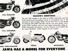 Americká reklama z roku 1960 na eskoslovenské motocykly pod spolenou znakou...