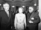 Kardinál Miloslav Vlk doprovázel bývalou britskou premiérku Margaret...