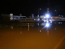 Voda z polí zaplavila autosalon na kraji Olomouce