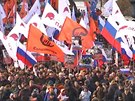 Tisíce Rus v Moskv vzpomínaly na Nmcova