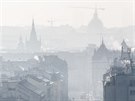 Smogová situace v Praze (15.2.2017).