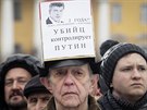 Vradu ruského opoziního politika Borise Nmcova si pipomnli i lidé v...