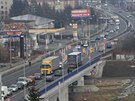 Na prtahu Olomoucí ve Velkomoravské ulici zaala dalí etapa oprav mostu....