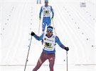 Ruský lya Sergej Usugov slaví, na MS ovládl spolu s Nikitou Krjukovem sprint...