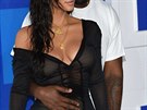 Kanye West a Kim Kardashianová na MTV Video Music Awards (New York, 28. srpna...