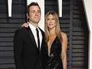 Justin Theroux a Jennifer Anistonová (Beverly Hills, 26. února 2017)